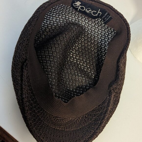 Epoch Mesh Ivy Cap Flat Hat Preppy Newsboy Retro Brown Peaky Blinders - Picture 5 of 6